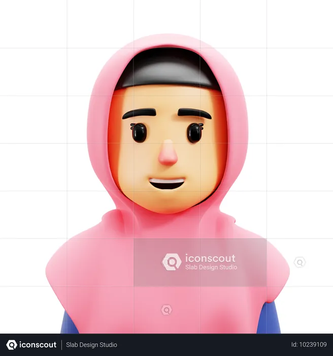 Hijab  3D Icon