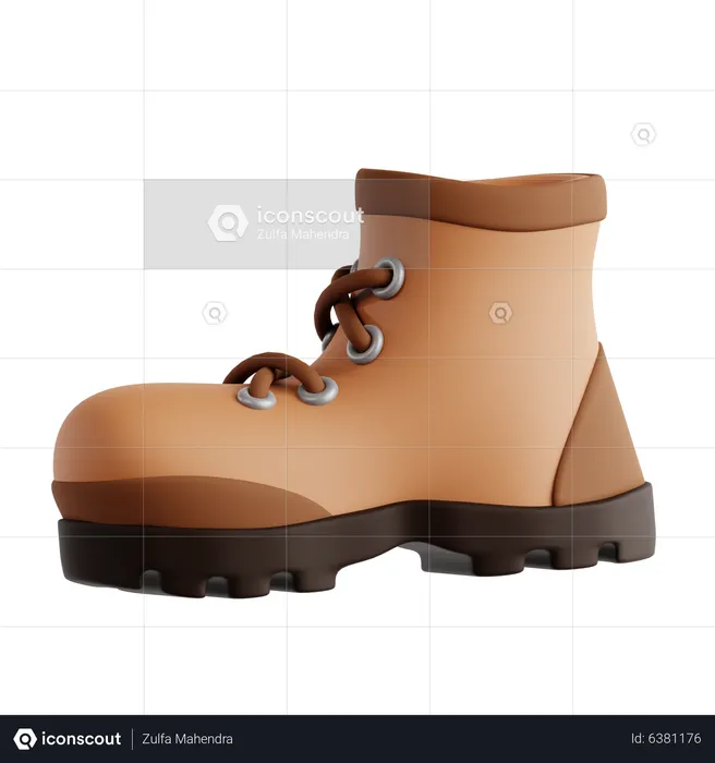 Hiking Boot  3D Icon