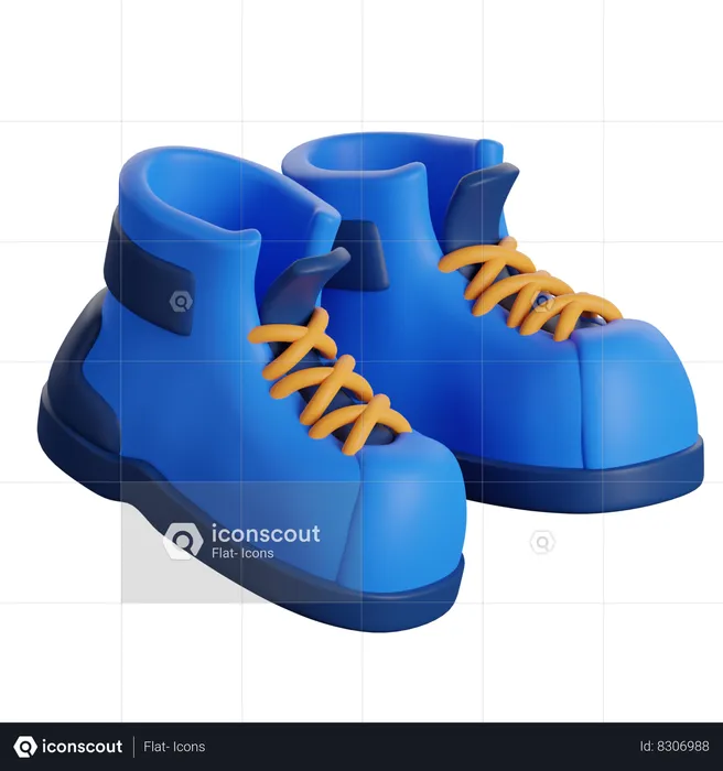 Hiking Boots  3D Icon