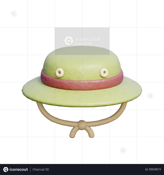 Hiking Hat  3D Icon