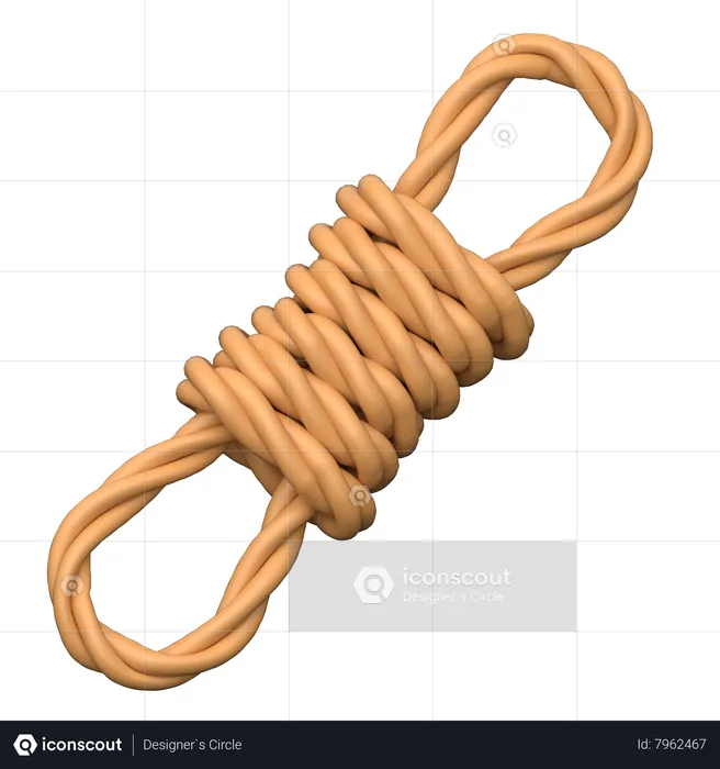 Hiking Rope  3D Icon