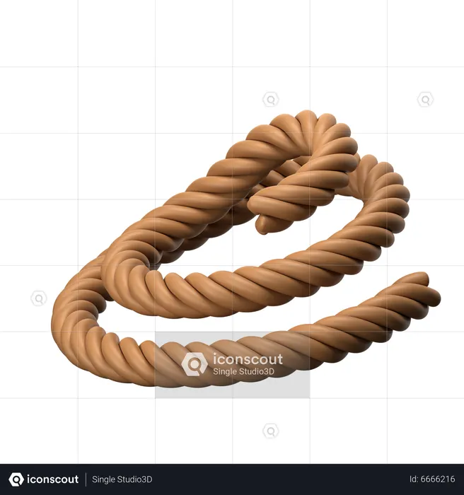 Hiking Rope  3D Icon