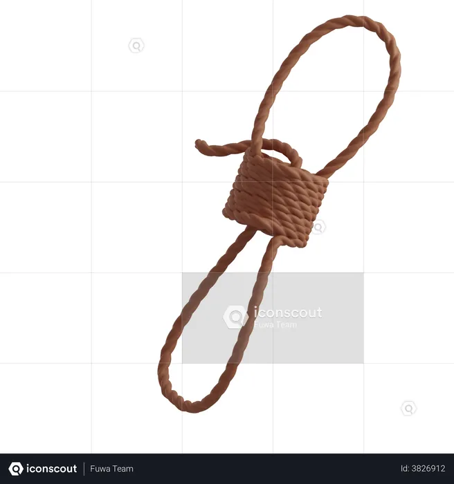 Hiking Rope  3D Illustration