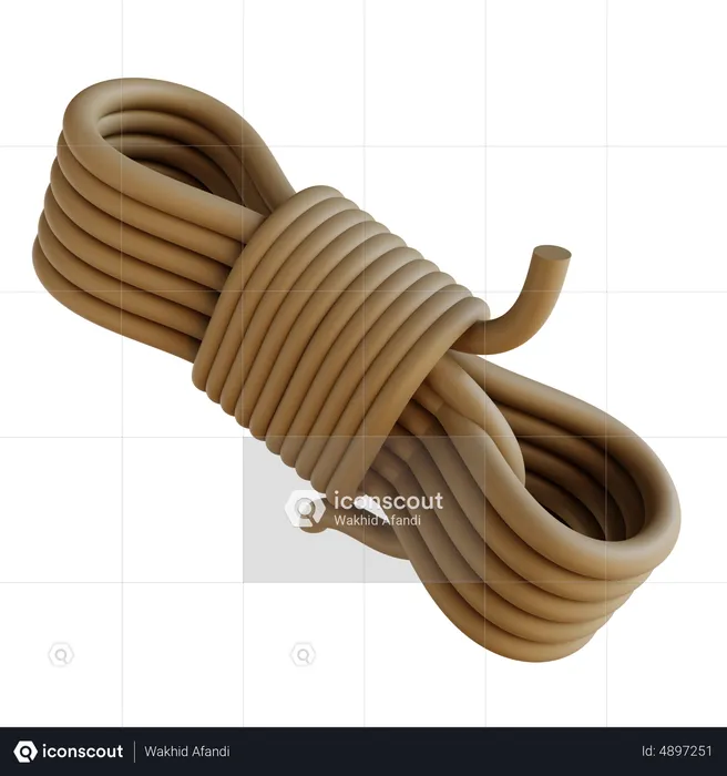 Hiking Rope  3D Icon