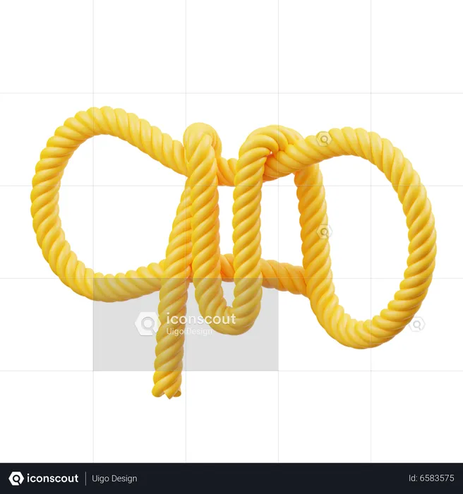 Hiking rope  3D Icon