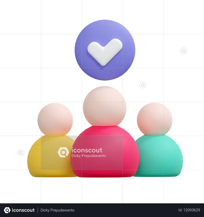 Hired  3D Icon