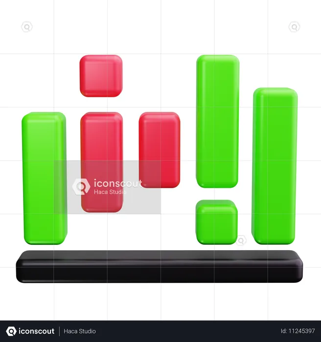 Histogram  3D Icon