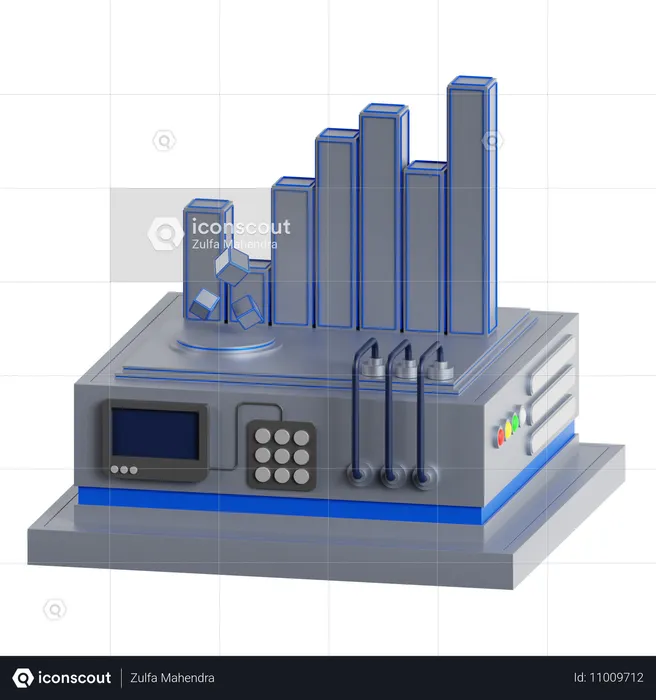 Histogram  3D Icon