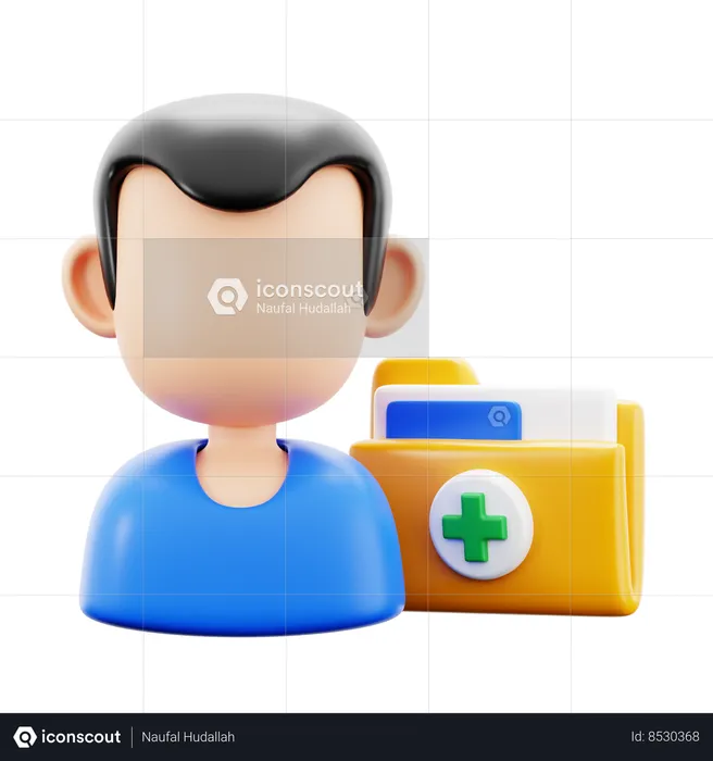 Historial medico del paciente  3D Icon