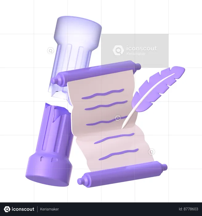 Registrar la historia  3D Icon