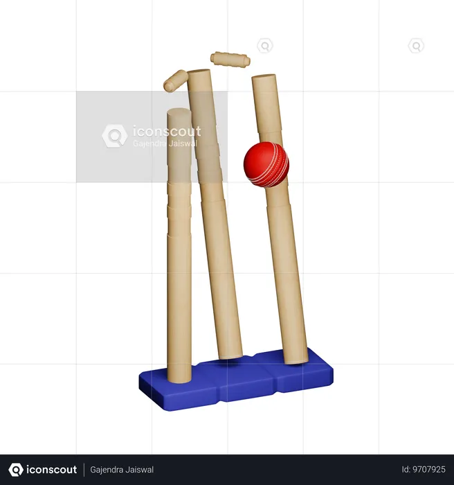 Hitting Stump1  3D Icon