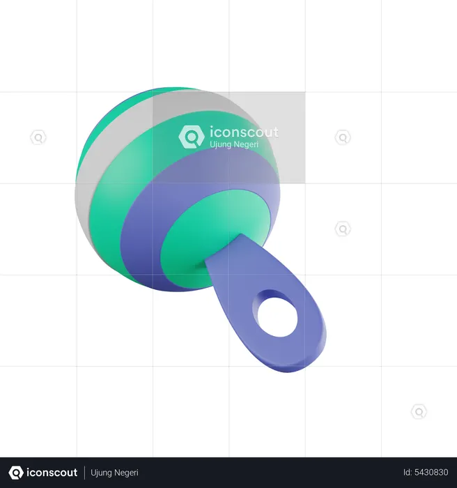 Hochet de bébé  3D Icon