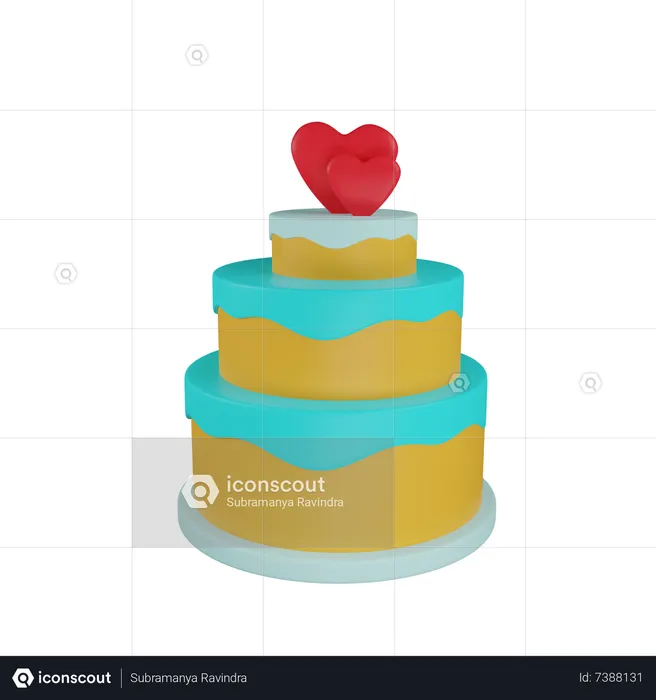 Hochzeitstorte  3D Icon