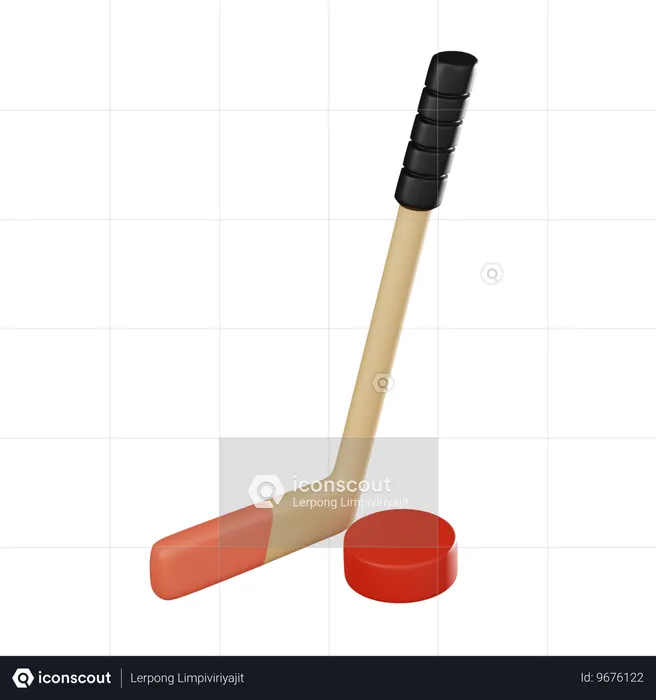 Hockey  3D Icon