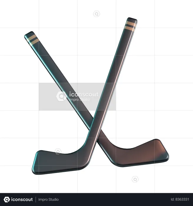 Hockey Stick  3D Icon