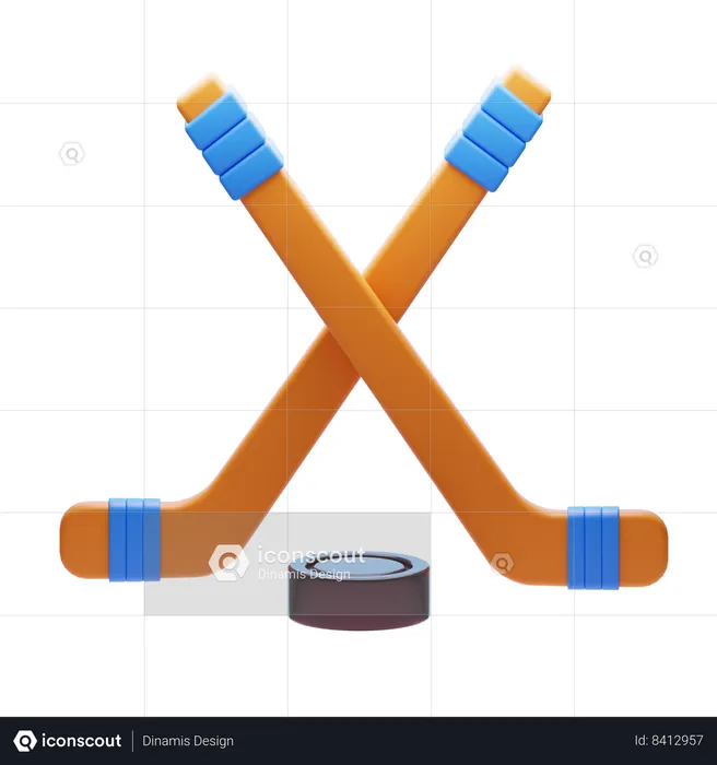 HOCKEY STICK  3D Icon