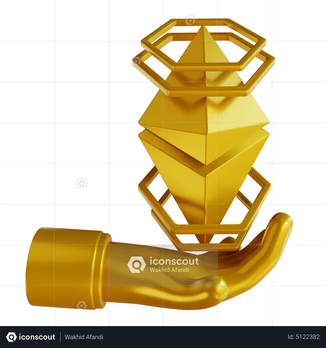 Hodl Ethereum  3D Icon