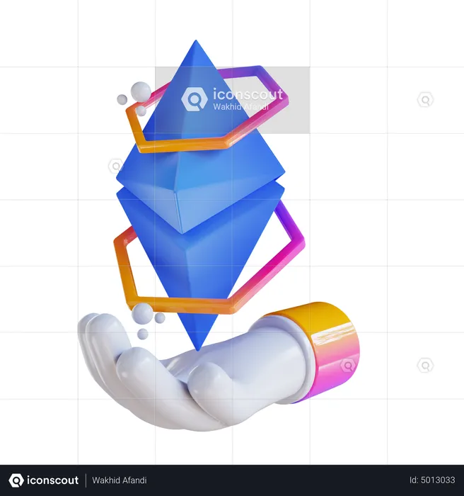 Hodl Ethereum  3D Icon