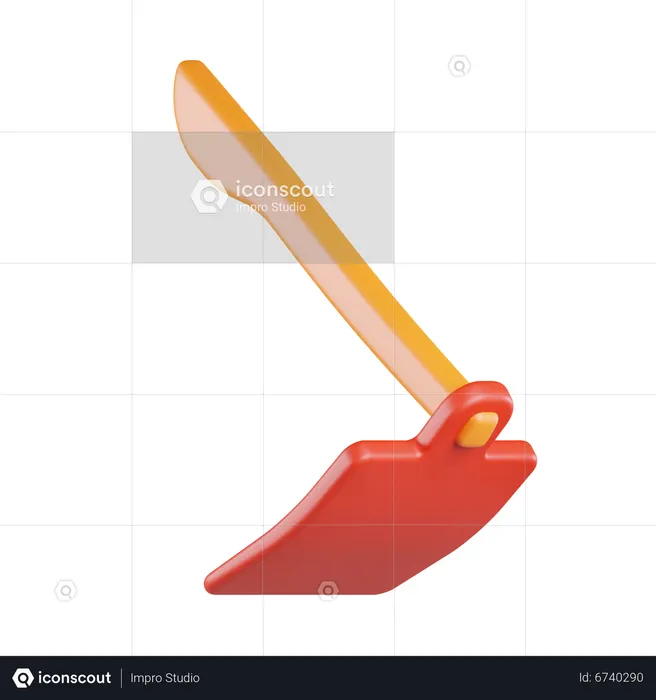 Hoe  3D Icon