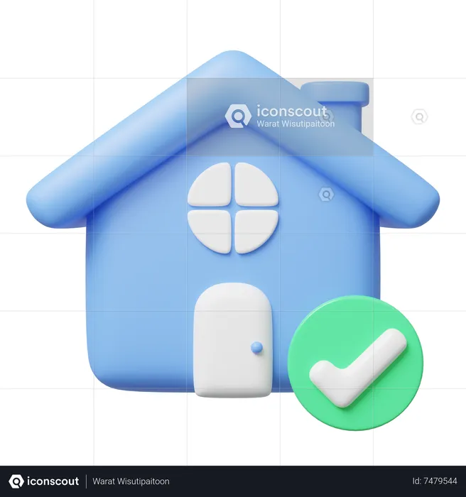 Casa aprobada  3D Icon