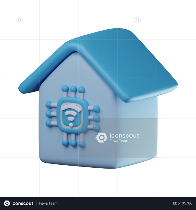 Casa inteligente  3D Icon