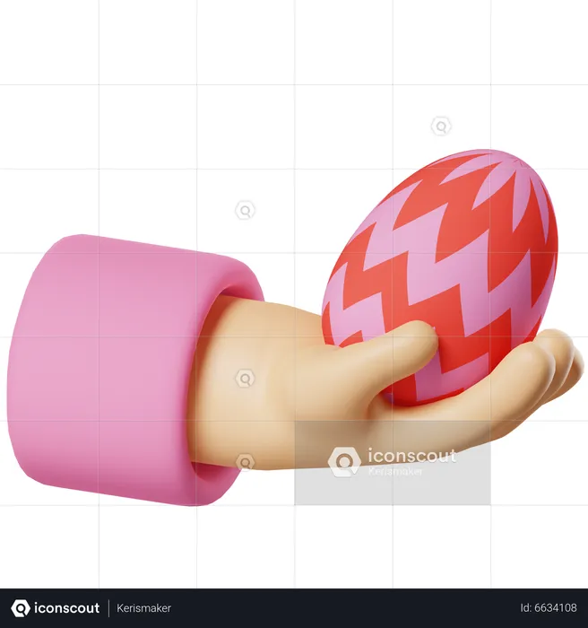 Hold Egg  3D Icon