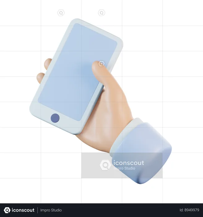 Holding a Phone  3D Icon