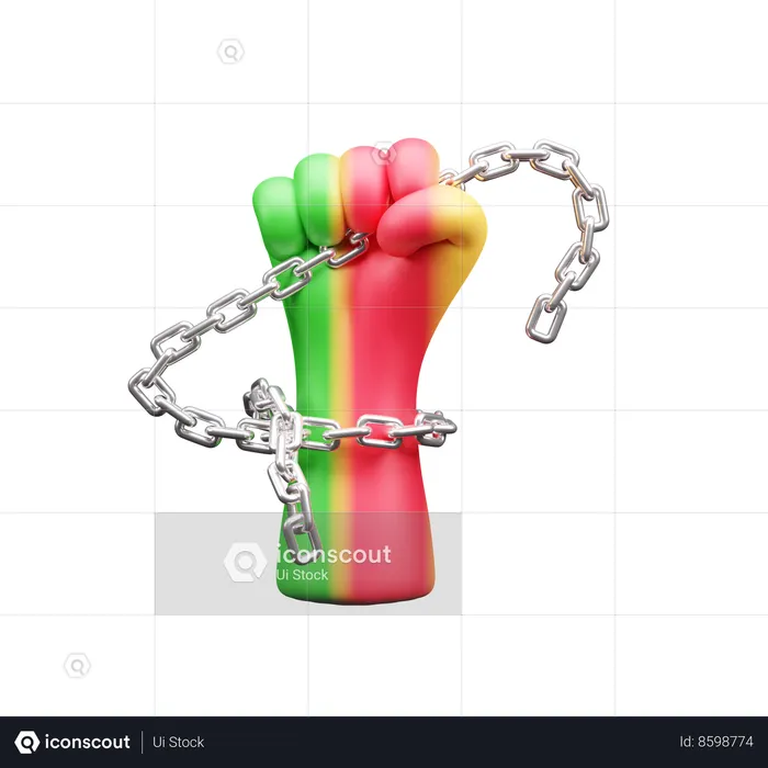 Holding Chain  3D Icon