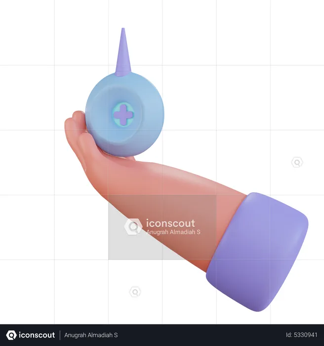 Holding Enema  3D Icon