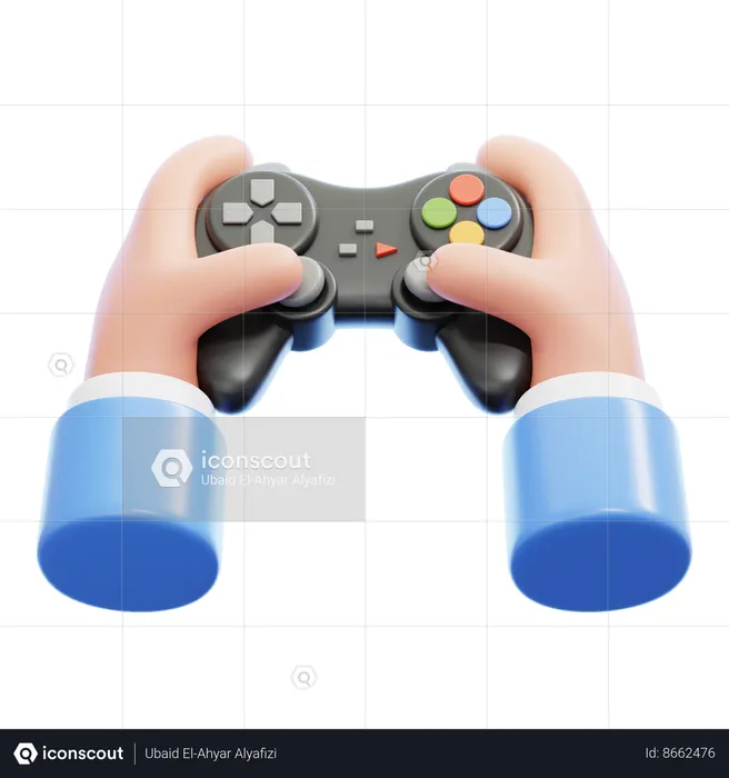 Holding Gamepad  3D Icon