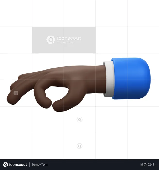 Holding Hand Gesture  3D Icon