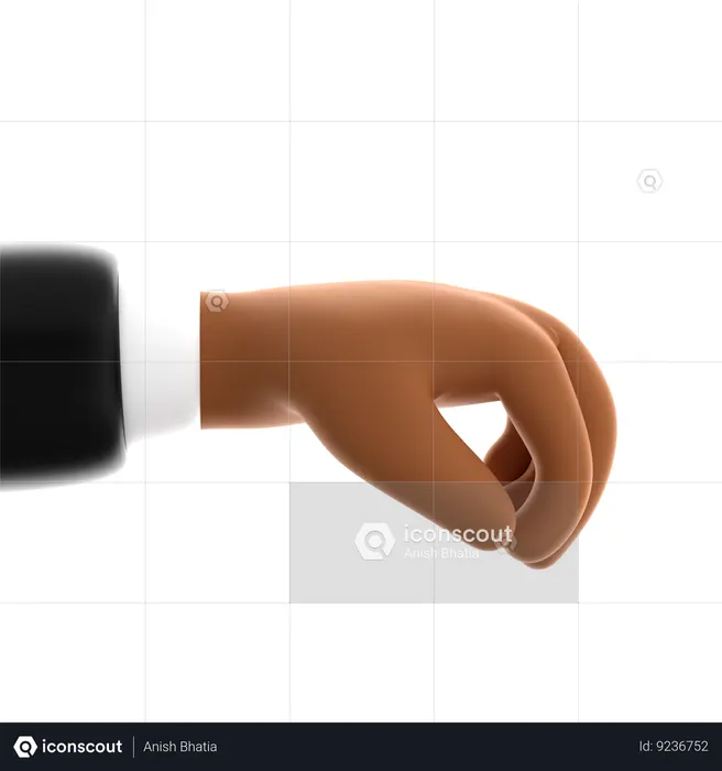 Holding Hand Gesture  3D Icon