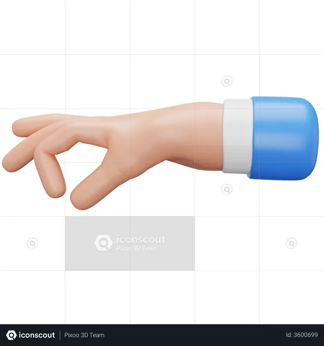 Holding Hand Gesture  3D Illustration