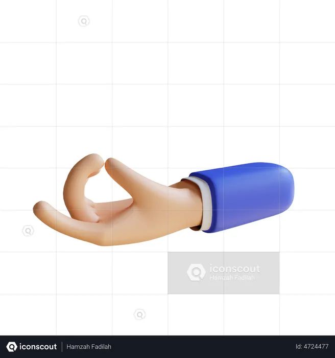 Holding Hand Gesture  3D Illustration