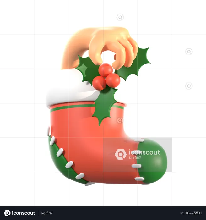 Holding Mistletoe  3D Icon