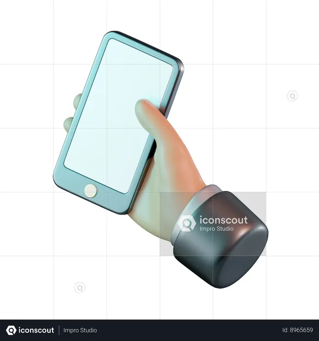 Holding Phone  3D Icon