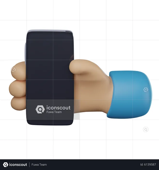 Holding Phone Hand  3D Icon
