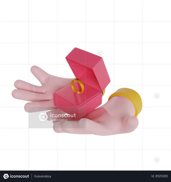 Holding Ring  3D Illustration