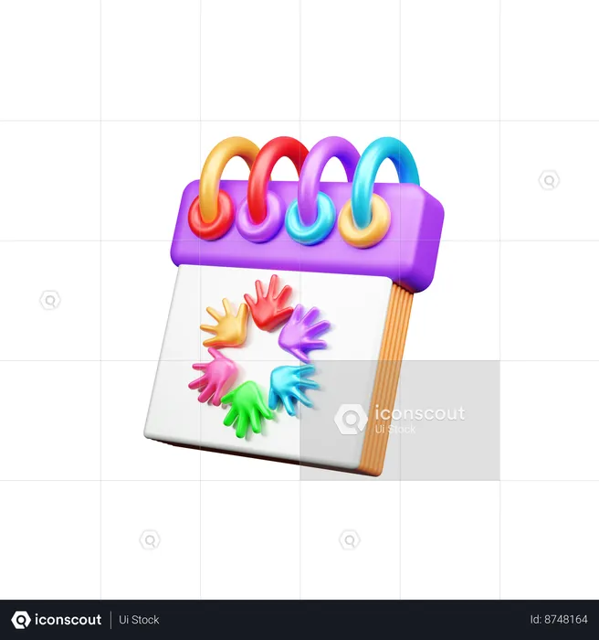 Holi  3D Icon