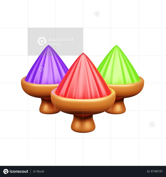 Cor holi  3D Icon