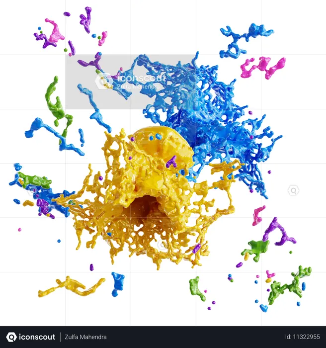 Holi Splash  3D Icon