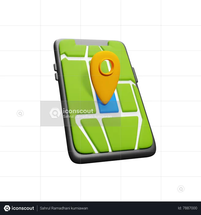 Holiday Map  3D Icon