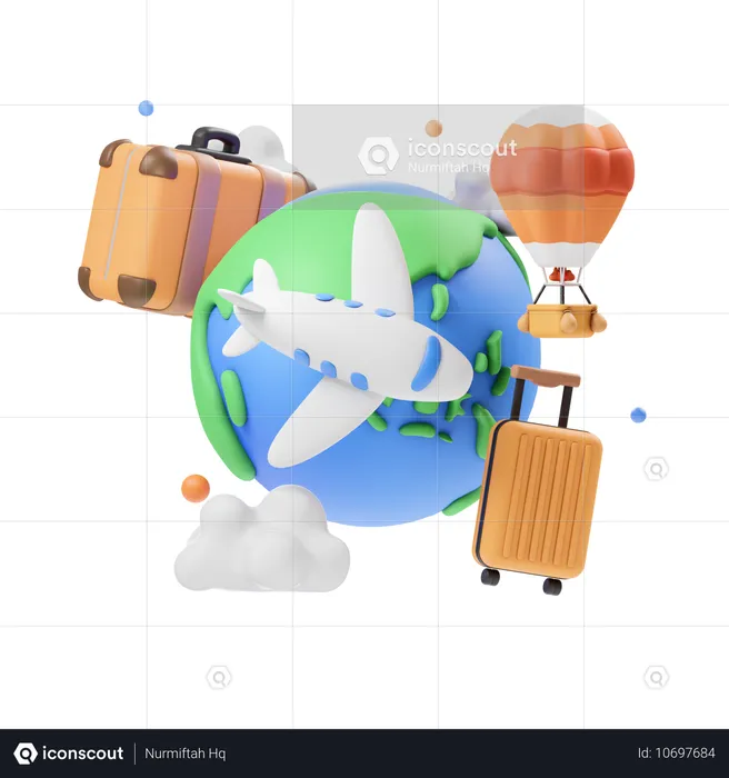 Holiday Travel  3D Icon