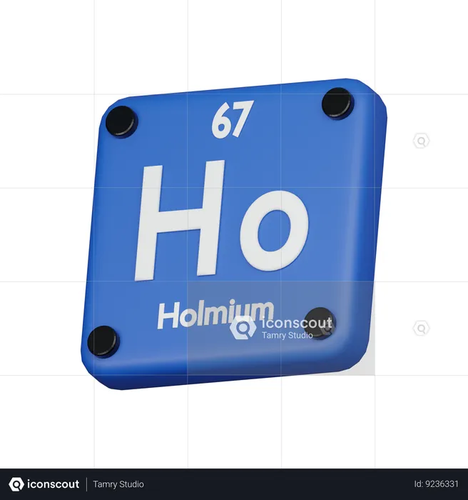Holmium  3D Icon