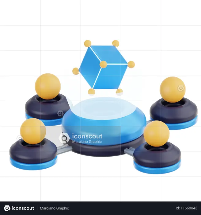 Hologram  3D Icon