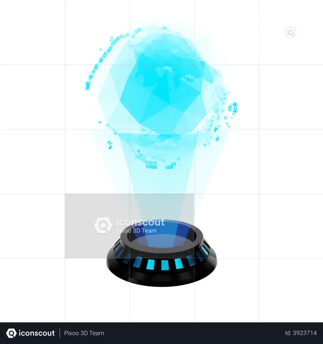 Hologram  3D Illustration