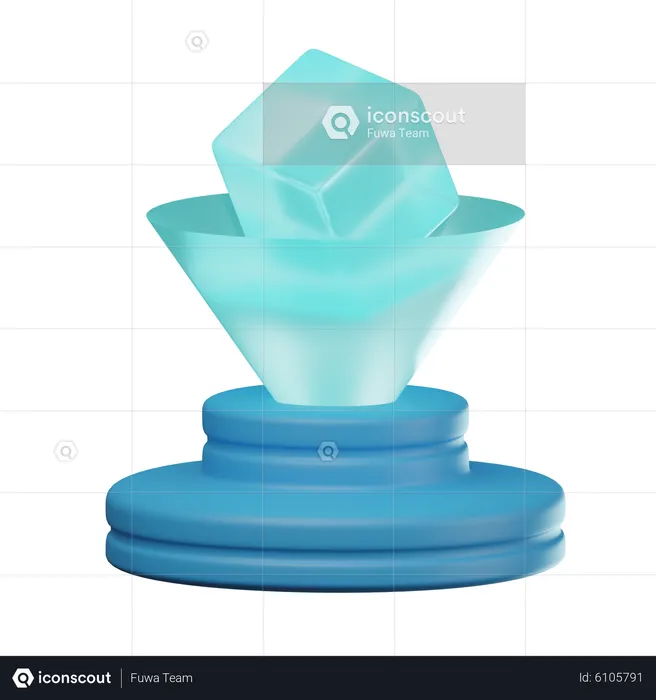 Hologram  3D Icon