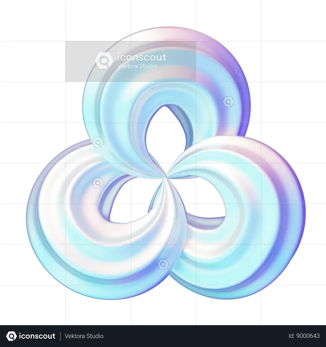 Hologram Shape  3D Icon