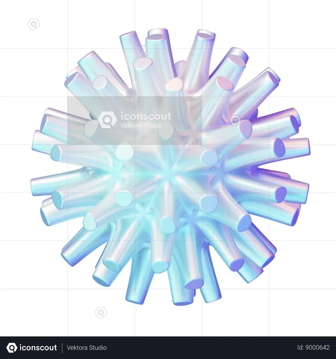 Hologram Shape  3D Icon