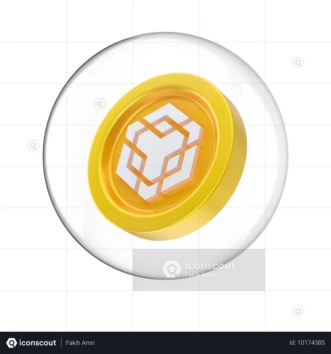 Holograma de binance  3D Icon